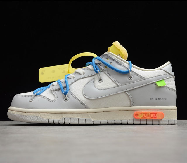 Off-White x NK Dunk Low THE 50 NO.10 DM1602-112 36 36.5 37.5 38 38.5 39 40 40.5