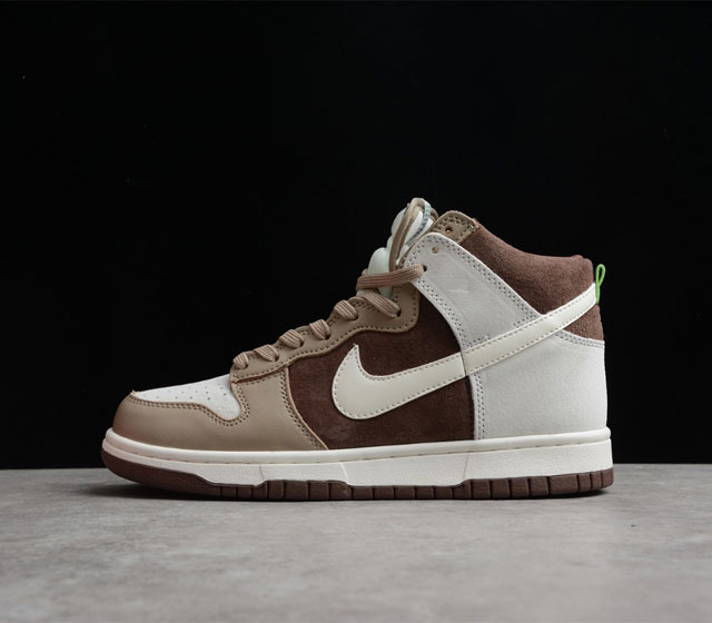 NK Dunk High Light Chocolate DH5348-100 Swoosh Swoosh Dunk High 36 36.5 37.5 38