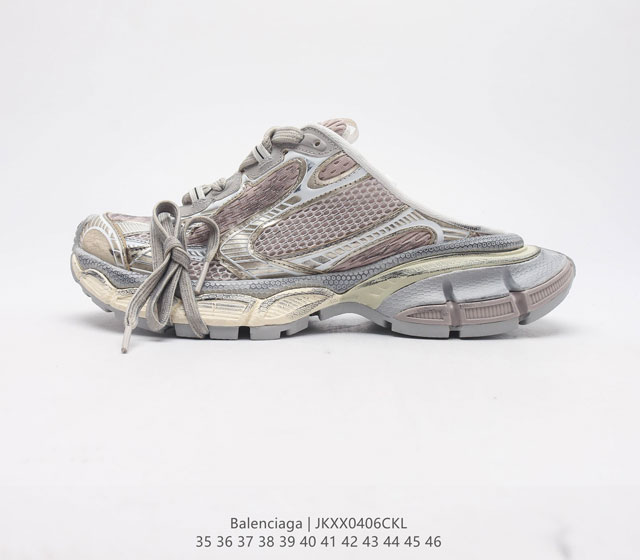 OK 3.0 BALENCIAGA Track Mule Clear Sole Sneakers 3.0 35 36 37 38 39 40 41 42 43