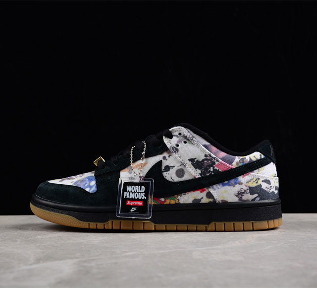 Supreme x Nk SB Dunk Low Rammellzee SB FD8778-001 36 36.5 37.5 38 38.5 39 40 40