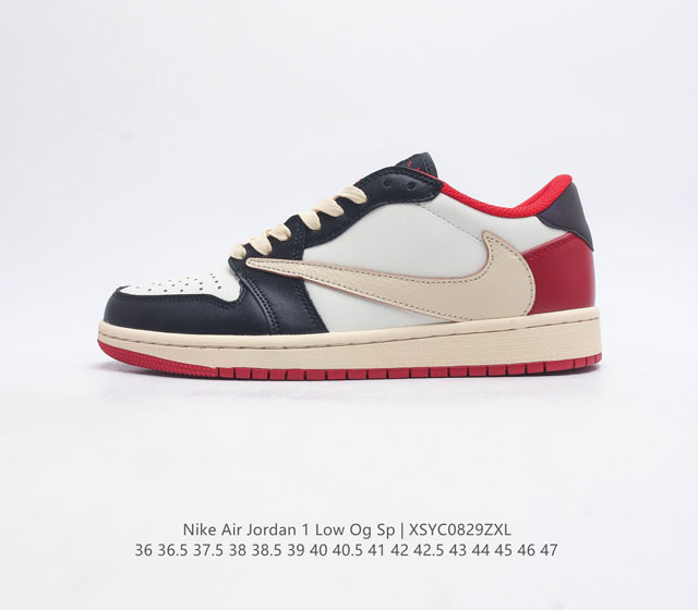 Nike Air Jordan 1 Low Og Sp Aj1 1 Aj1 1 Swoosh Cq4277-105 36 36.5 37.5 38 38.5