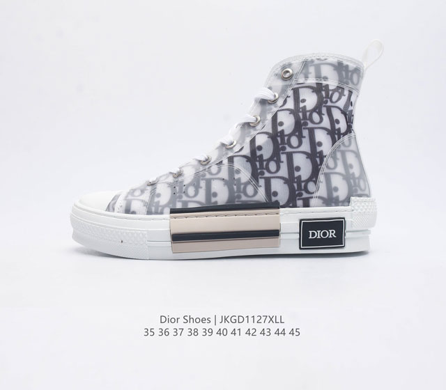 Christian Dior # tr pu Dior B23 High Top Sneakers Cd Diamond cd 35-45 Jkgd1127