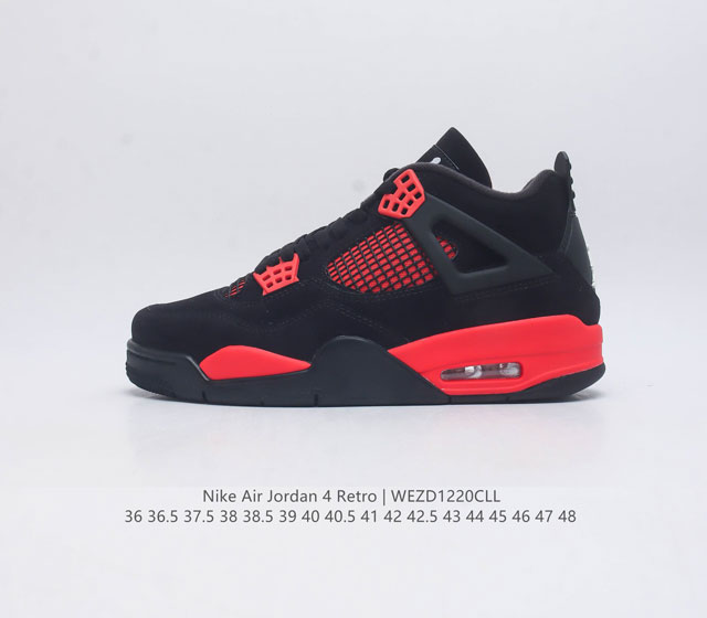 Nike Air Jordan 4 Retro Og aj4 4 Air Sole Cu1110-010 36-48 Wezd1220Cll