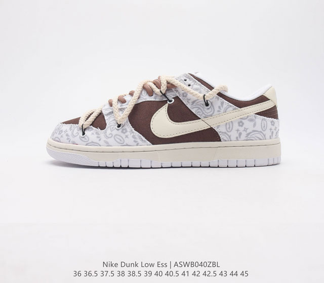 bjght off-White nike Sb Dunk Low White Black Brown # eva # Dj9955-100 36 36.5 3