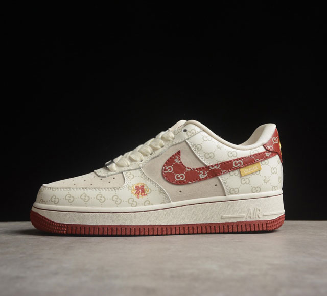 Gucci X Nk Air Force 1'07 Low - Lx1988-002 # # Size 36 36.5 37.5 38 38.5 39 40 4